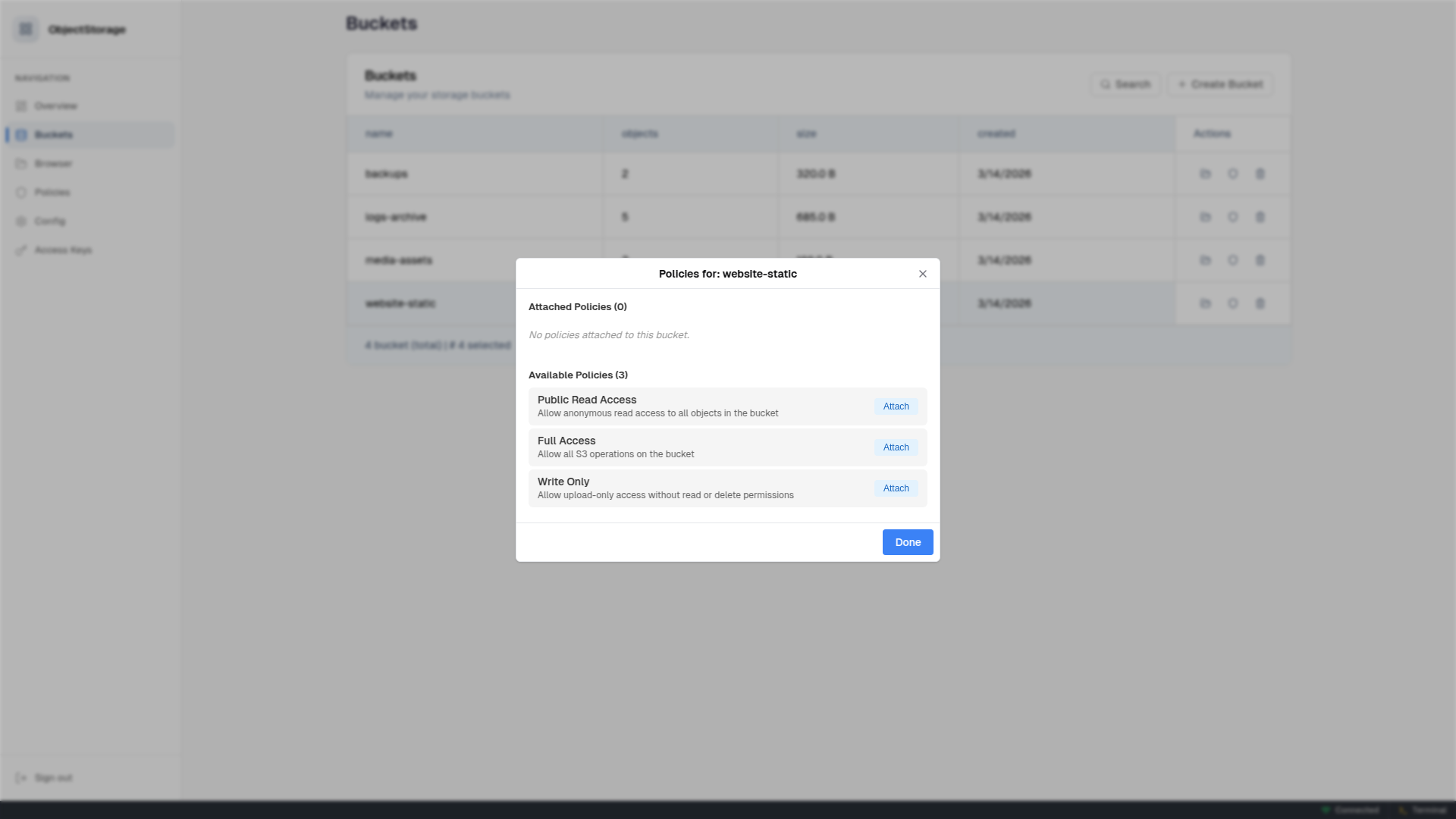Attach Policy